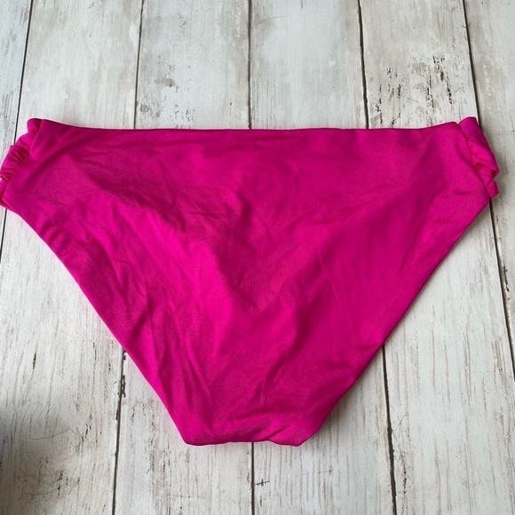 Trina Turk Monaco Side Tab Hipster Bikini Bottoms Pink, Women's Size 8 swimsuit - Picture 5 of 5